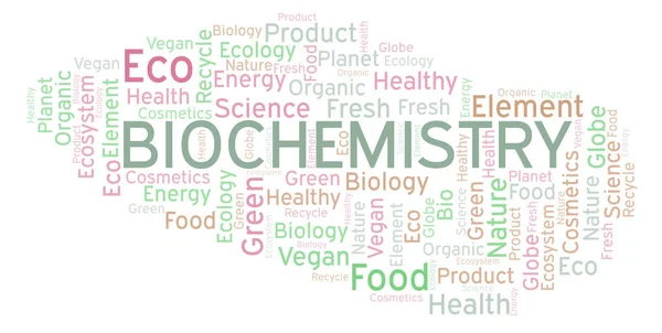 Biokemi Word Cloud Wordcloud Gjorda Med Endast Text — Stockfoto