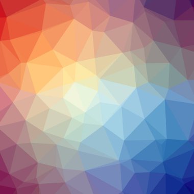 Soyut düşük poli mavi kare arka plan resmi