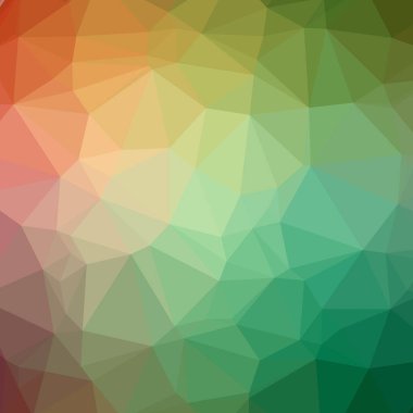 Yeşil kare düşük poli arka plan soyut gösteren resim