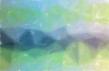 Yeşil ve mavi suluboya çizimi yıkama yatay arka plan dijital.