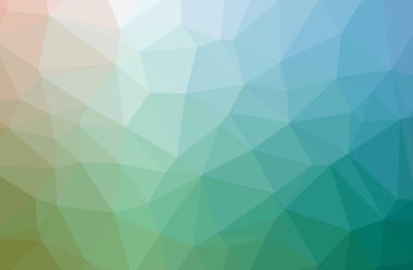 Soyut düşük poli mavi yatay arkaplan çizimi