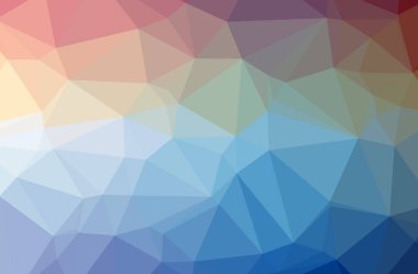 Soyut Mavi yatay düşük poli arka plan resmi