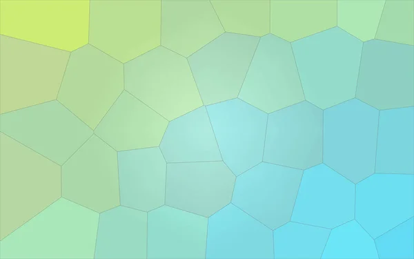 Nice abstract illustration of yellow and green blue Gigant hexagon. Good  for your prints.