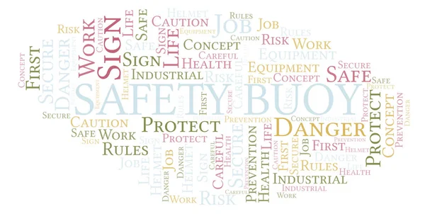 Safety Buoy word cloud. Word cloud made with text only.