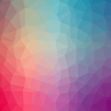 Soyut Mavi kare düşük poli arka plan resmi