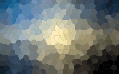 Mavi ve sarı pastel küçük altıgen arka plan resmi