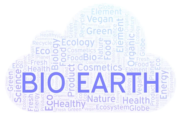 Bio Earth Word Cloud Wordcloud Made Text Only — Stock Photo, Image