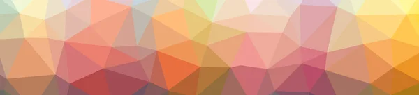 Abstract Illustration Orange Banner Low Poly Background — Stock Photo, Image