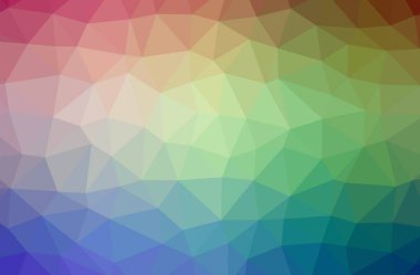 Soyut düşük poli mavi yatay arkaplan çizimi