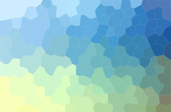 Иллюстрация Синего Жёлтого Цветов Среднего Размера Шестиугольник Сгенерированный Цифровым Способом — стоковое фото