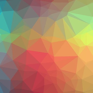 Soyut Turuncu kare düşük poli arka plan resmi