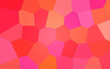 Kırmızı ve pembe parlak dev altıgen arka plan illüstrasyon