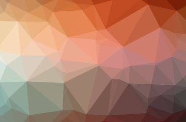 Soyut turuncu yatay düşük poli arka plan resmi