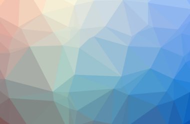 Soyut Mavi yatay düşük poli arka plan resmi