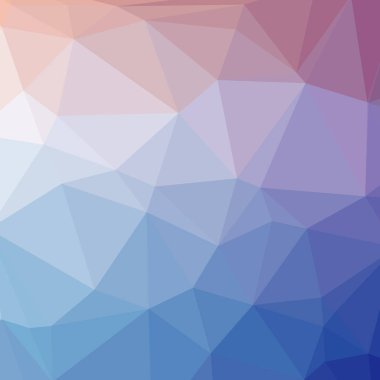 Soyut Mavi kare düşük poli arka plan resmi