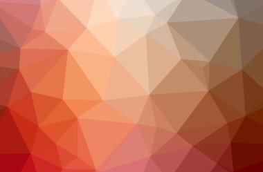 Soyut turuncu yatay düşük poli arka plan resmi