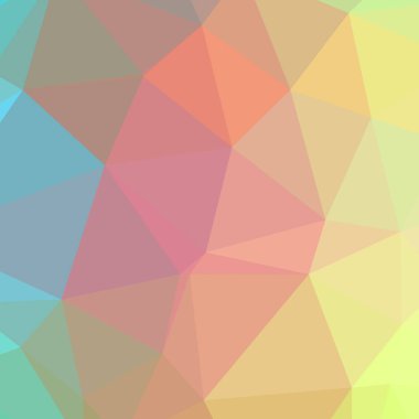 Soyut Turuncu kare düşük poli arka plan resmi