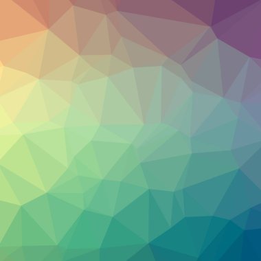 Yeşil kare düşük poli arka plan soyut gösteren resim