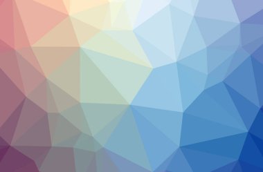 Soyut Mavi yatay düşük poli arka plan resmi