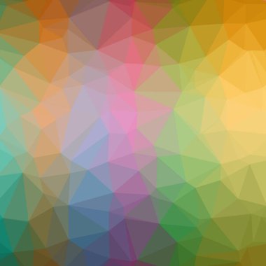 Soyut Turuncu kare düşük poli arka plan resmi