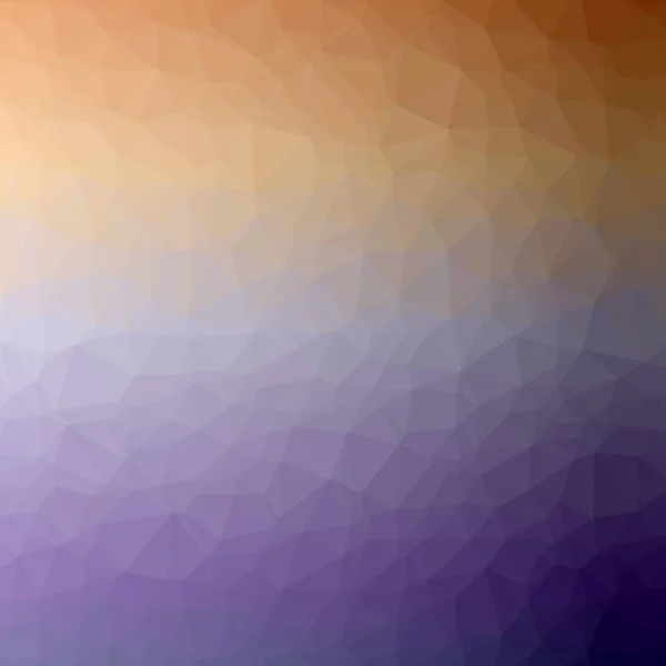 オレンジ色の正方形低ポリ背景の抽象的なイラスト — ストック写真