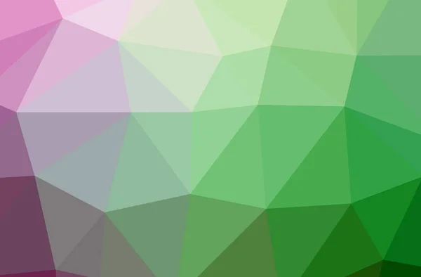 Abstract Illustration Green Horizontal Low Poly Background — Stock Photo, Image
