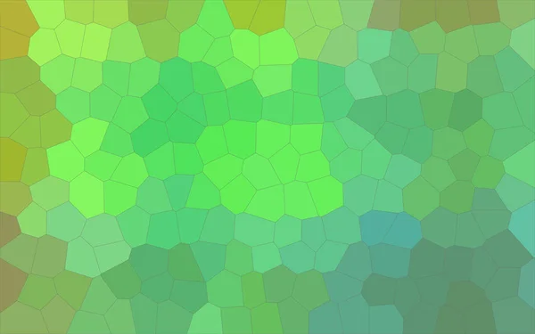 Иллюстрация Зеленого Коричневого Фона Шестиугольника Среднего Размера — стоковое фото