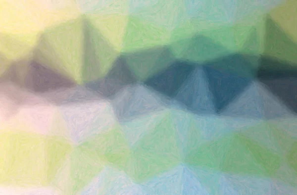 Illustration Green Blue Impasto Horizontal Background Digitally Generated — Stock Photo, Image