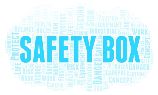 Safety Box word cloud. Word cloud made with text only.