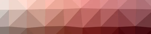 Illustration of abstract low poly red banner background