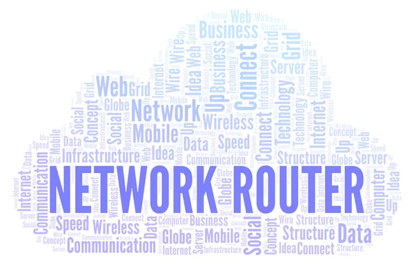 Network Router word cloud. Word cloud made with text only.