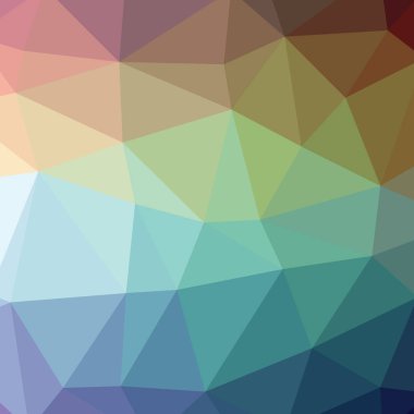 Soyut Mavi kare düşük poli arka plan resmi