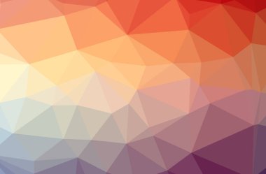 Soyut turuncu yatay düşük poli arka plan resmi