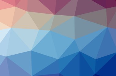 Soyut Mavi yatay düşük poli arka plan resmi