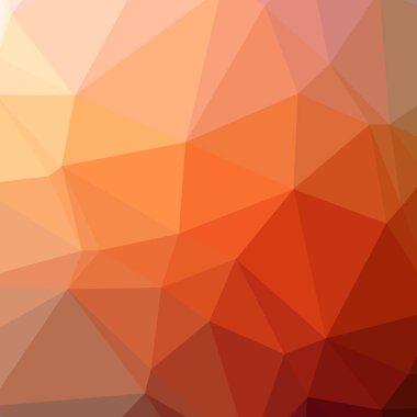 Soyut Turuncu kare düşük poli arka plan resmi