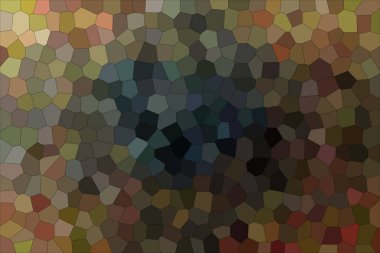 Kahverengi, kırmızı ve mavi küçük altıgen yararlı soyut Illustration. Parmak için çarpıcı.