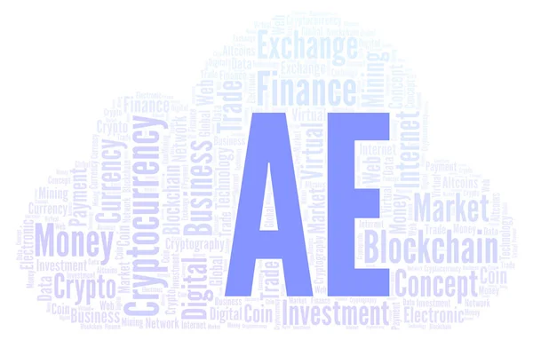 Eeuwigheid Cryptocurrency Munt Word Cloud Word Cloud Gemaakt Met Alleen — Stockfoto