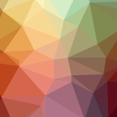 Soyut Turuncu kare düşük poli arka plan resmi