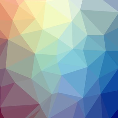 Soyut düşük poli mavi kare arka plan resmi