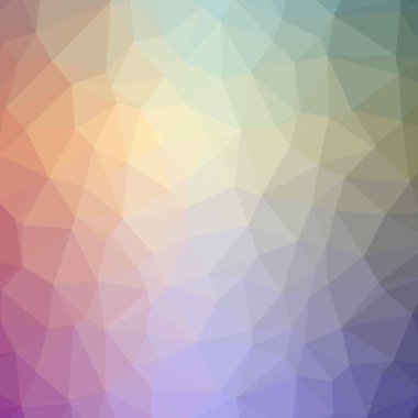 Soyut Turuncu kare düşük poli arka plan resmi