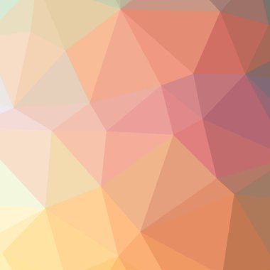 Soyut Turuncu kare düşük poli arka plan resmi