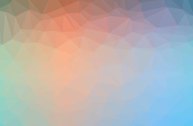 Soyut düşük poli mavi yatay arkaplan çizimi