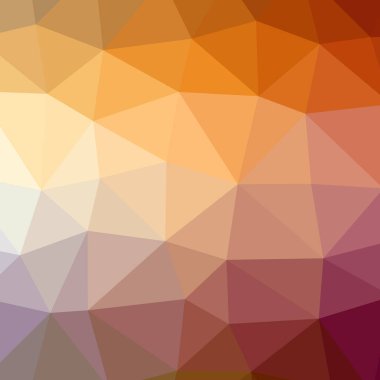 Soyut Turuncu kare düşük poli arka plan resmi