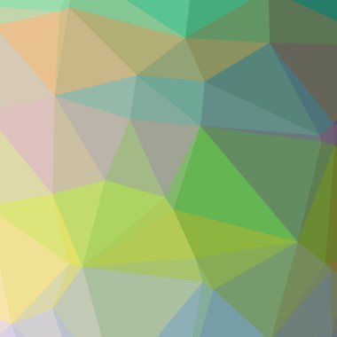 Yeşil kare düşük poli arka plan soyut gösteren resim