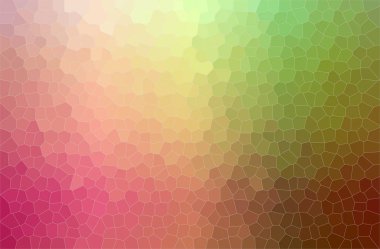 Dijital kırmızı ve yeşil küçük altıgen boya arka plan, çizimi