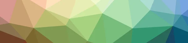 Abstract Illustration Green Banner Low Poly Background — Stock Photo, Image