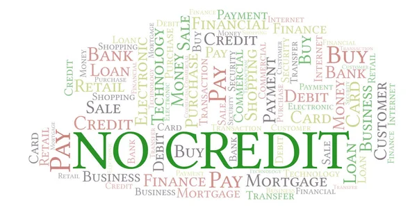 Credit Word Cloud Wordcloud Made Text Only — Stock Photo, Image