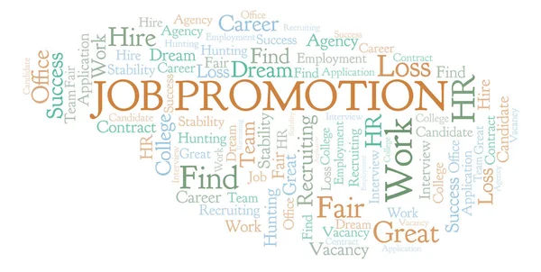 Job Promotion Word Cloud Wordcloud Made Text Only — Stock Photo, Image