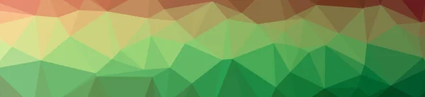 Abstract Illustration Green Banner Low Poly Background — Stock Photo, Image