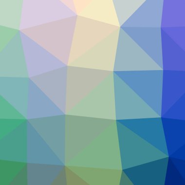 Soyut düşük poli mavi kare arka plan resmi